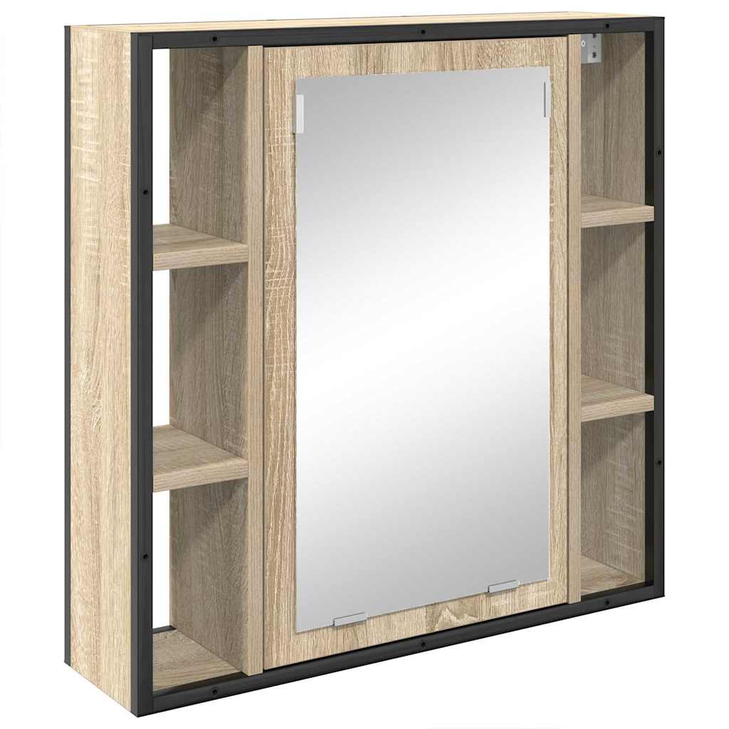 Badezimmermöbel Set 3 pcs Sonoma Eiche 33 x 33 x 185.5 cm