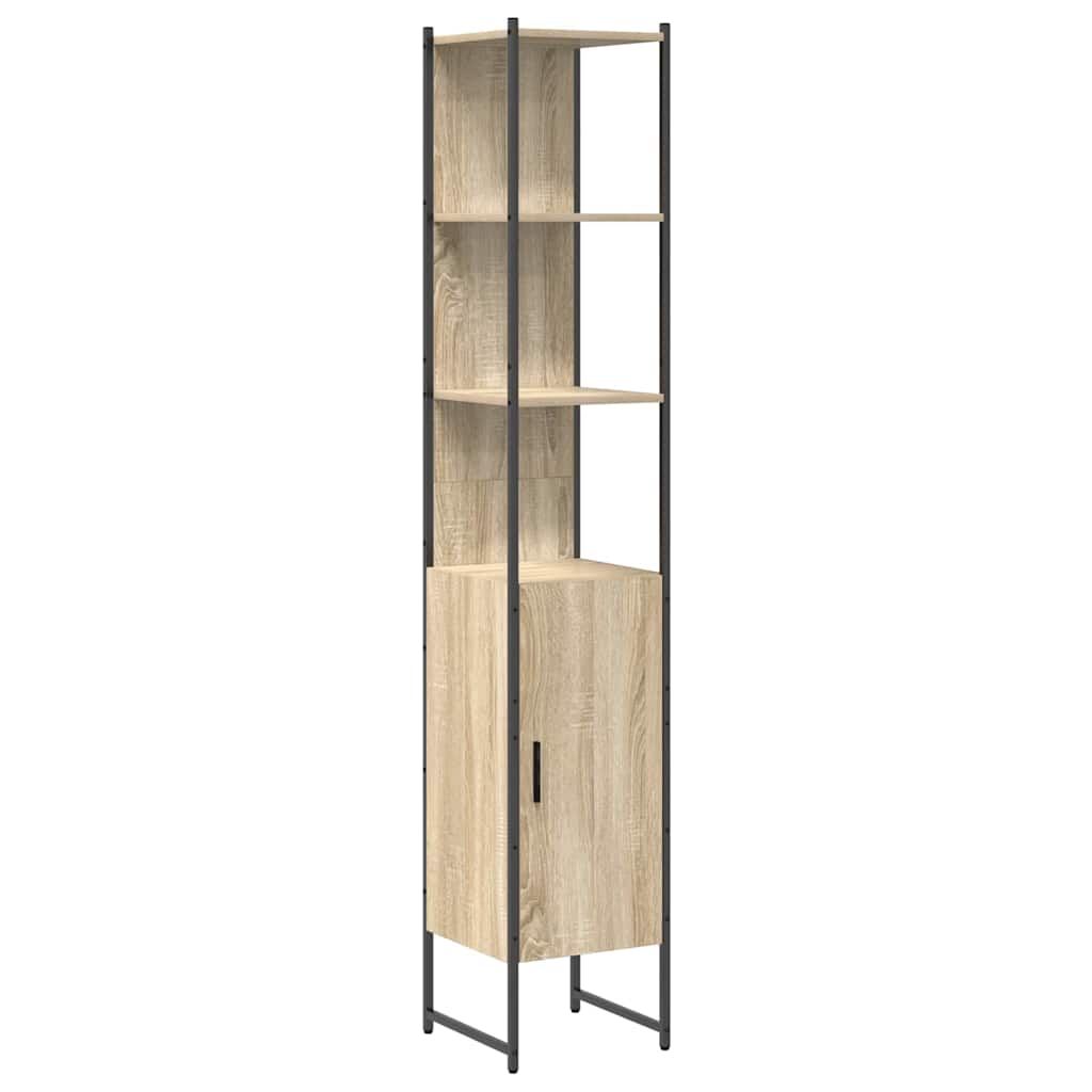 Badezimmermöbel Set 3 pcs Sonoma Eiche 33 x 33 x 185.5 cm