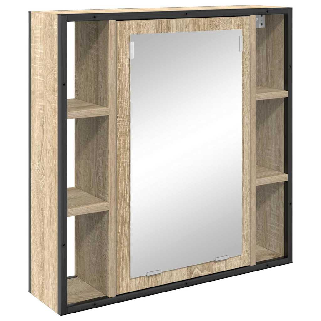 Badezimmermöbel Set 4 pcs Sonoma Eiche 33 x 33 x 185.5 cm