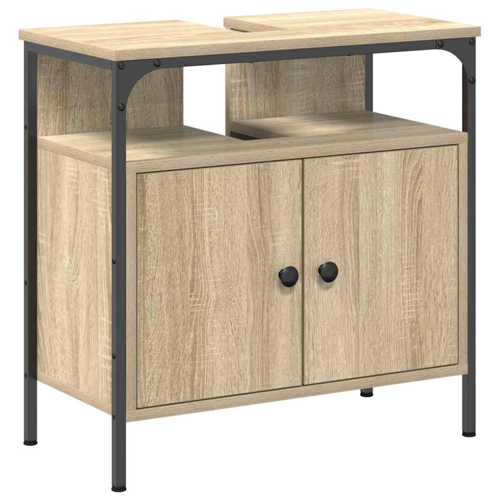 Badezimmermöbel Set 4 pcs Sonoma Eiche 33 x 33 x 185.5 cm