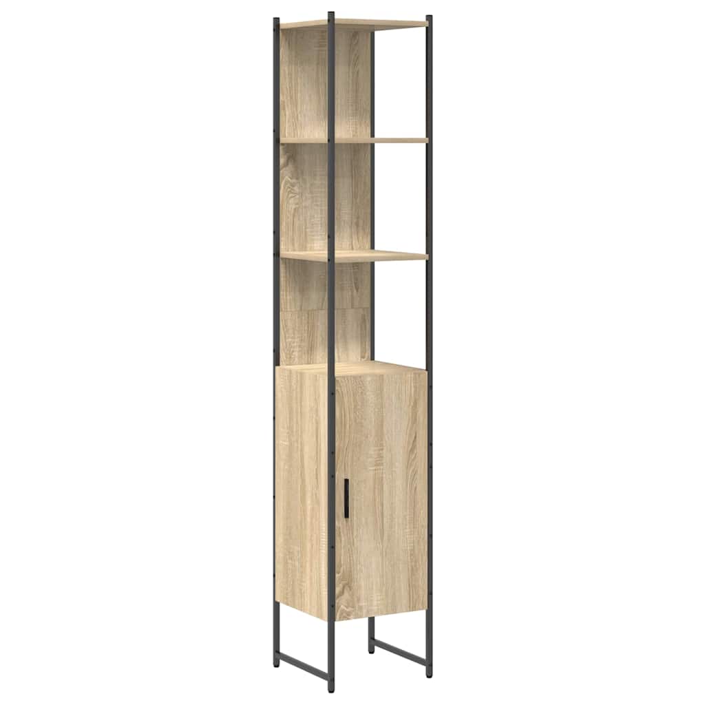 Badezimmermöbel Set 4 pcs Sonoma Eiche 33 x 33 x 185.5 cm