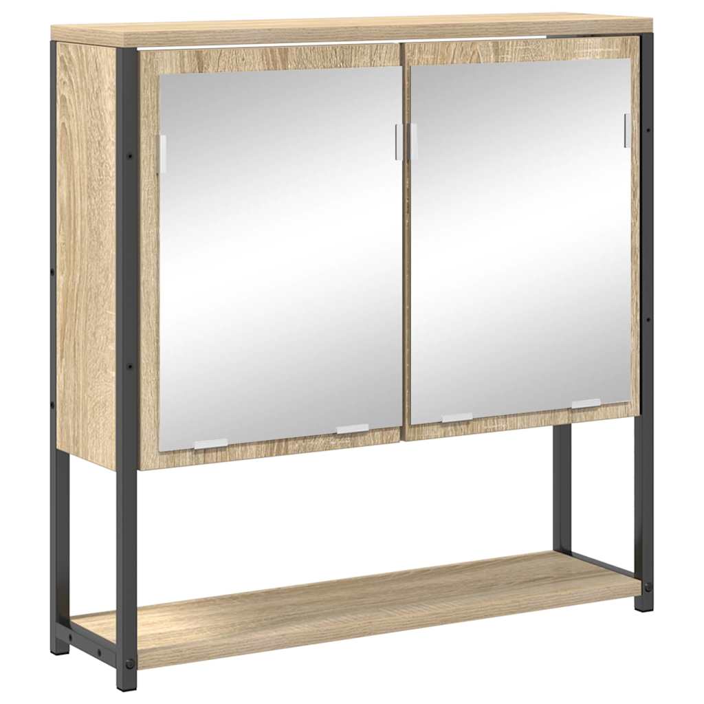Badezimmermöbel Set 4 pcs Sonoma Eiche 33 x 33 x 185.5 cm