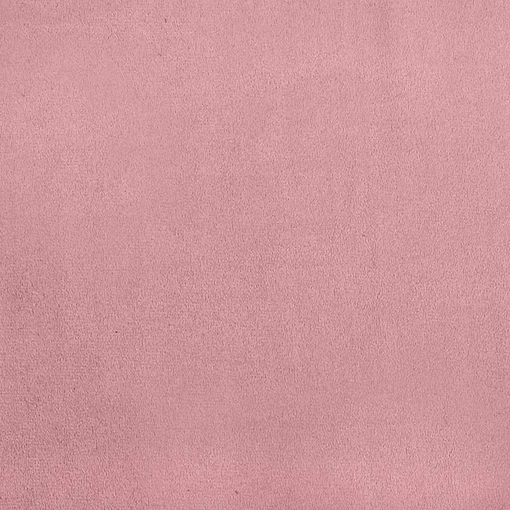 Boxspringbett mit Matratze mit Kopfteil Rosa 100 x 200 cm Samt