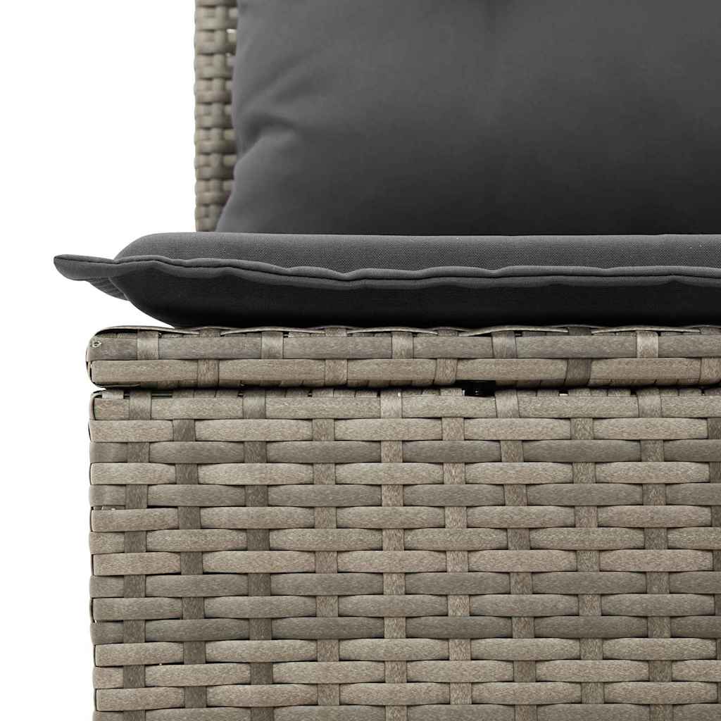Garten-Sofa-Set Manuell 8 pcs Grau 100 x 55 x 73 cm Poly Rattan
