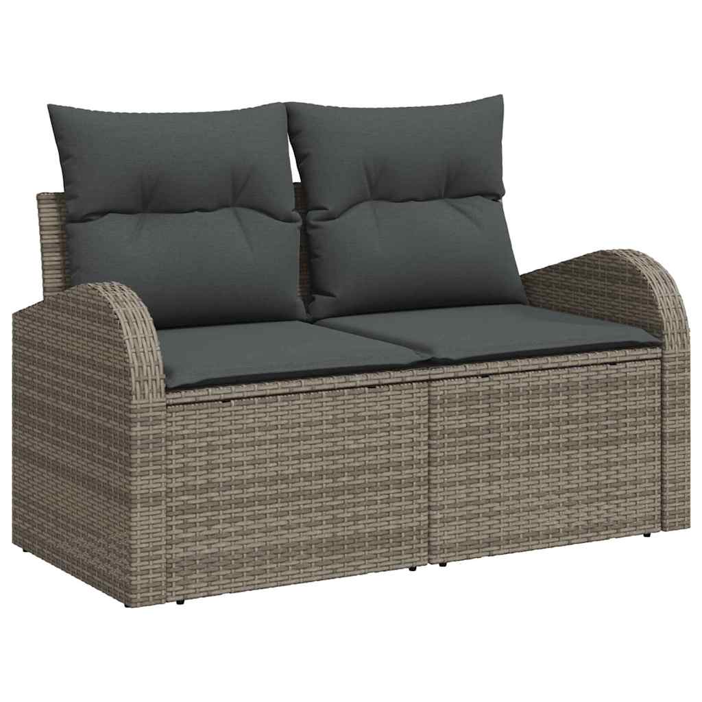 Garten-Sofa-Set Manuell 5 pcs Grau 100 x 55 x 73 cm Poly Rattan