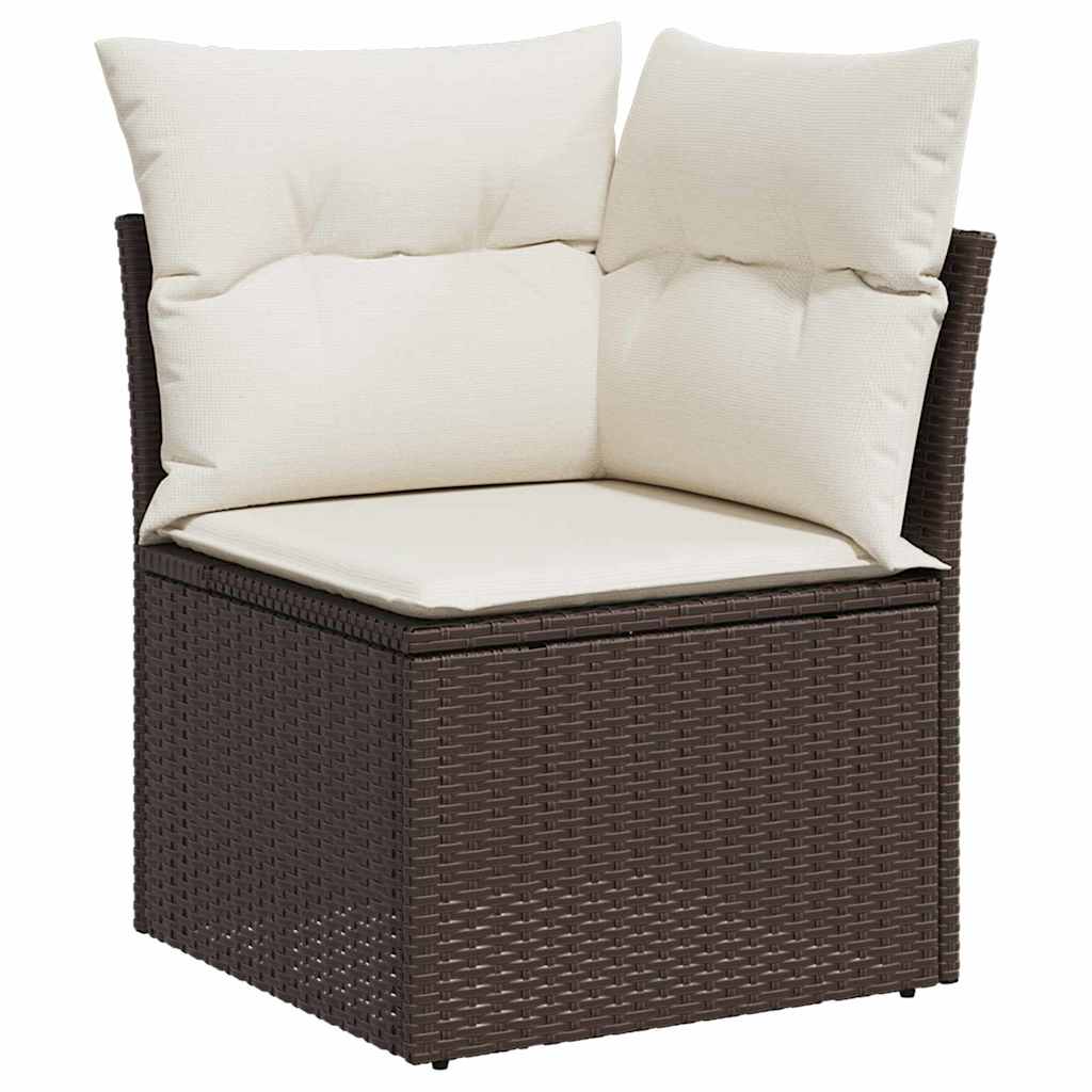 Garten-Sofa-Set 8 pcs Braun 100 x 55 x 73 cm Poly Rattan