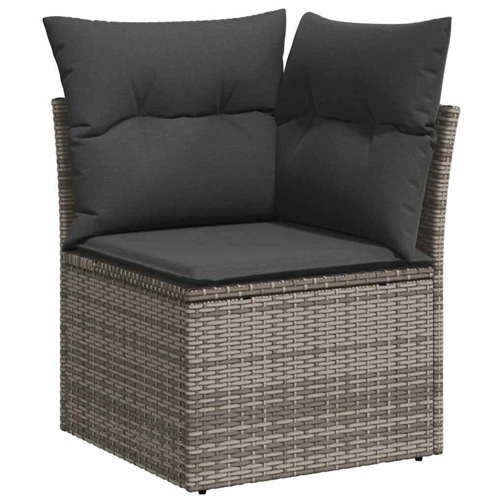 Garten-Sofa-Set Manuell 8 pcs Grau 100 x 55 x 73 cm Poly Rattan