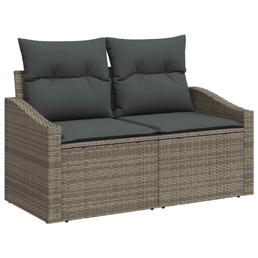 Garten-Sofa-Set mit Kissen 6 pcs Grau 100 x 55 x 73 cm