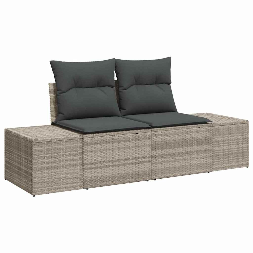 Garten-Sofa-Set mit Kissen 6 pcs Beige 100 x 55 x 73 cm