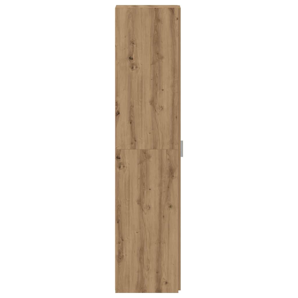 Hochboard Eiche handwerklich 30 x 42.5 x 185 cm Holzwerkstoff