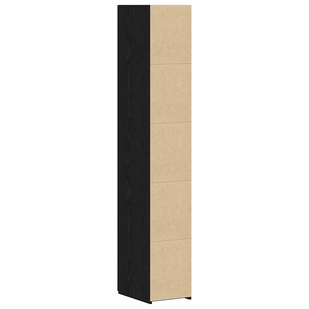 Hochboard Schwarze Eiche 30 x 42.5 x 185 cm Holzwerkstoff