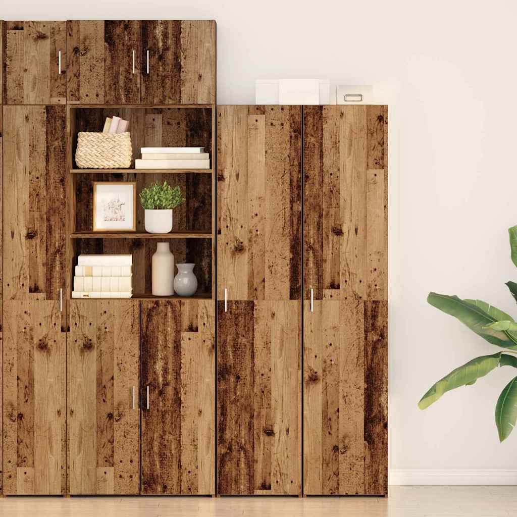 Highboard Altholz 40x42.5x185 cm Holzwerkstoff