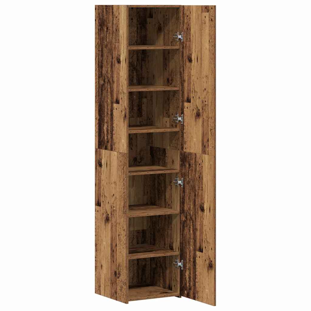 Highboard Altholz 40x42.5x185 cm Holzwerkstoff