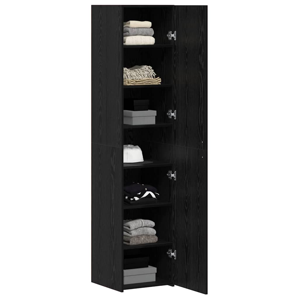 Highboard Schwarze Eiche 40x42.5x185 cm Spanplatte