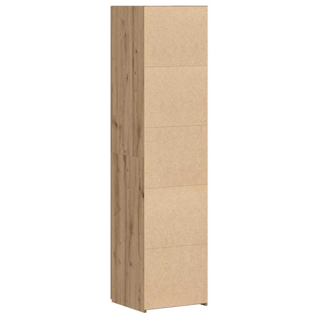 Highboard Eichenholz 45x42.5x185 cm Holzwerkstoff