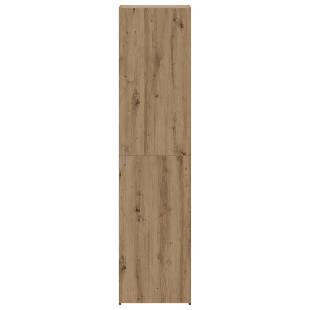 Highboard Eichenholz 45x42.5x185 cm Holzwerkstoff