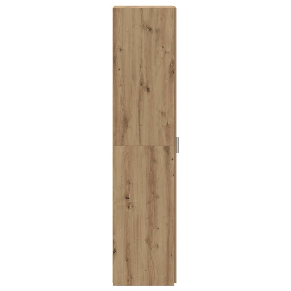Highboard Eichenholz 45x42.5x185 cm Holzwerkstoff