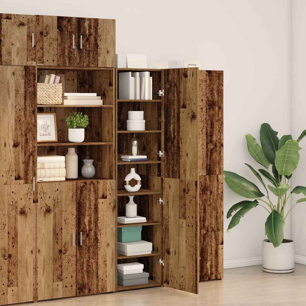 Hochschrank Altes Holz 50x42.5x185 cm Holzwerkstoff