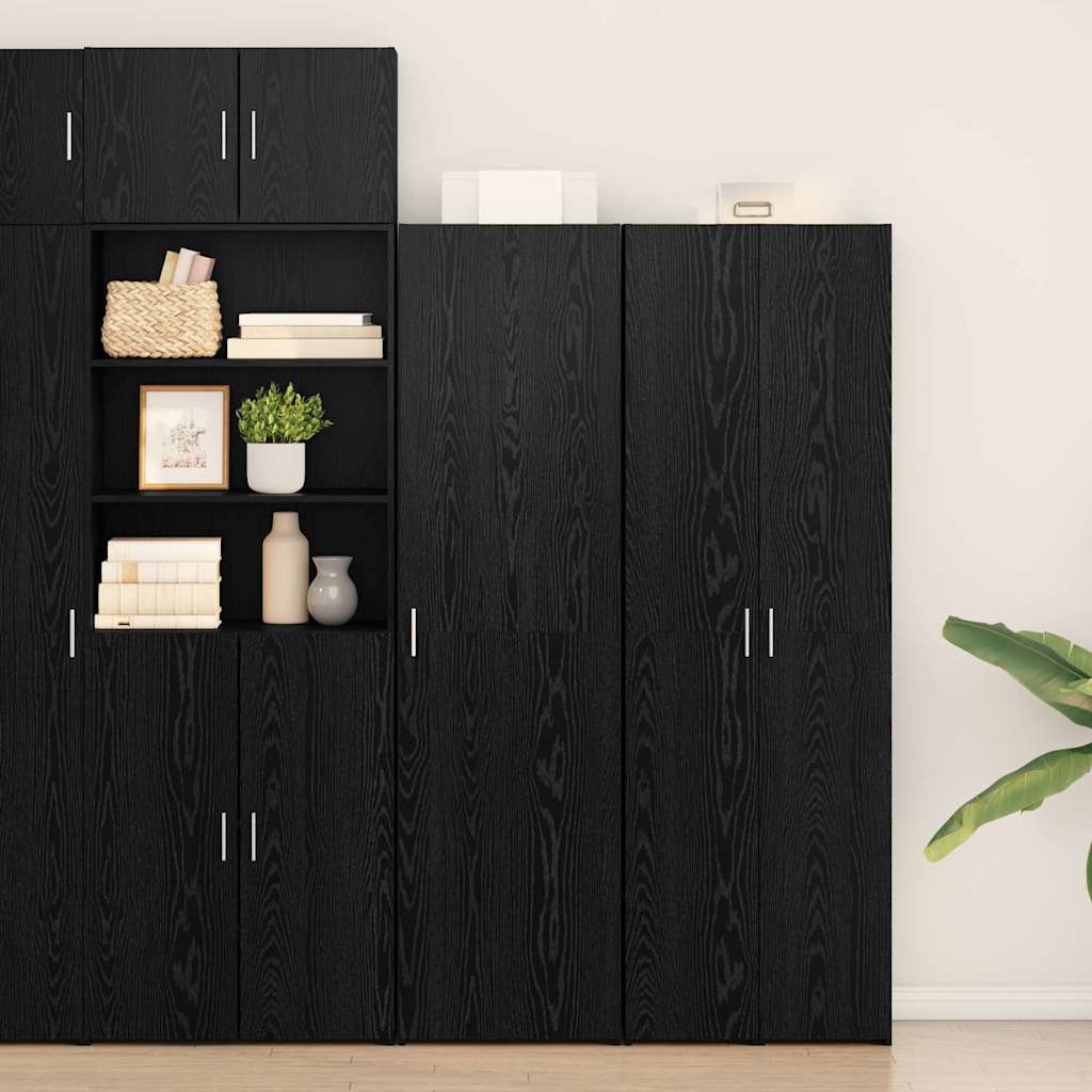Highboard Schwarze Eiche 50x42.5x185 cm