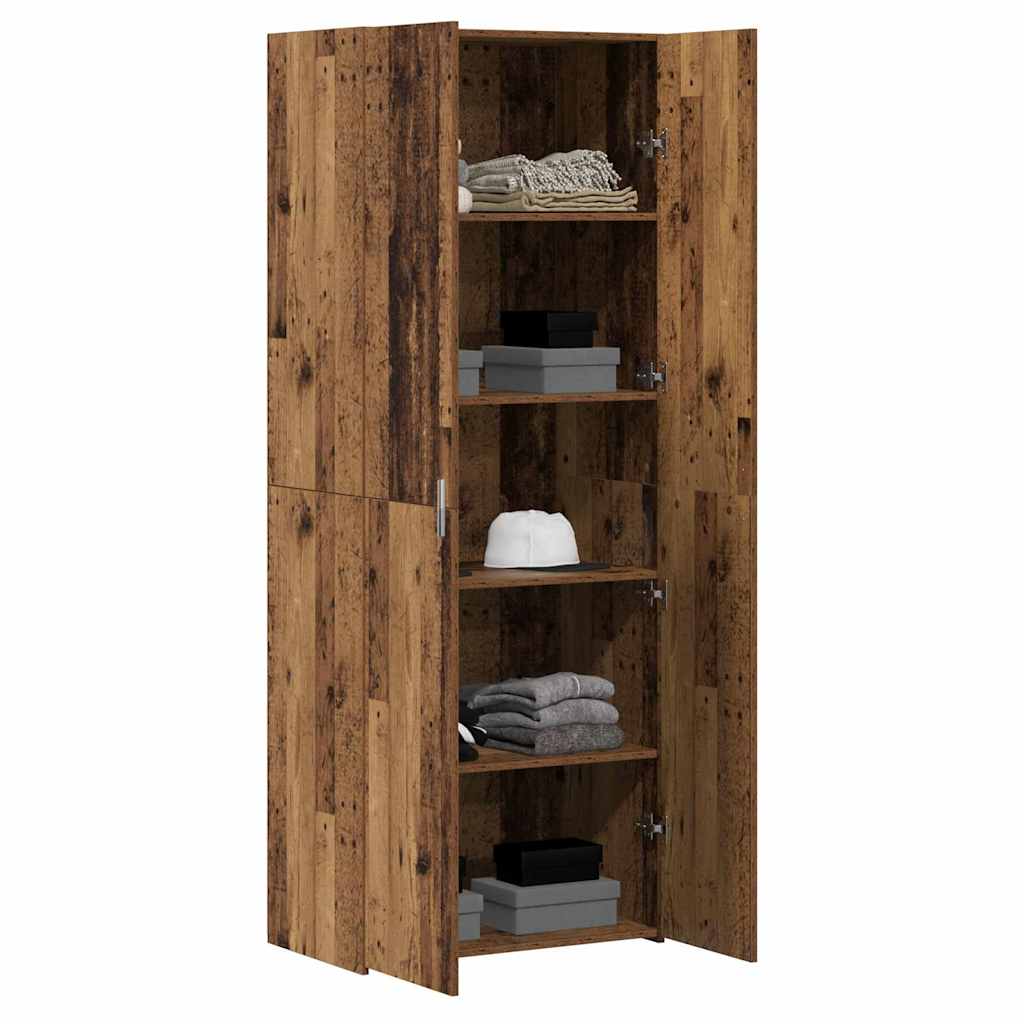 Hochboard Altholz 70 x 42.5 x 185 cm Holzwerkstoff