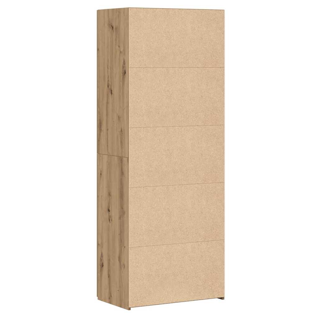 Hochboard Eiche handwerklich 70 x 42.5 x 185 cm Holzwerkstoff