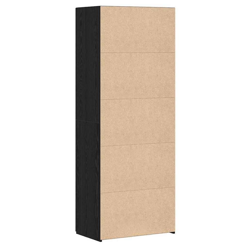 Hochboard Schwarze Eiche 70 x 42.5 x 185 cm Holzwerkstoff
