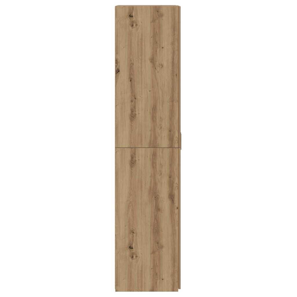 Hochboard Eiche handwerklich 70 x 42.5 x 185 cm Holzwerkstoff