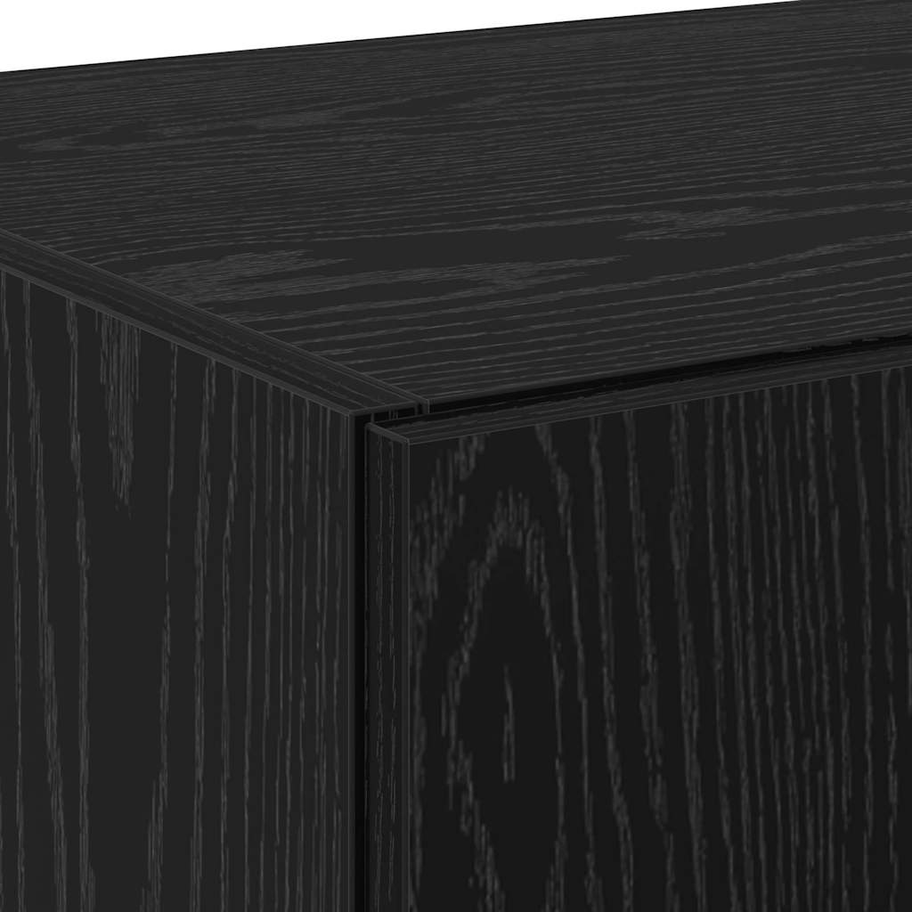 Hochboard Schwarze Eiche 70 x 42.5 x 185 cm Holzwerkstoff