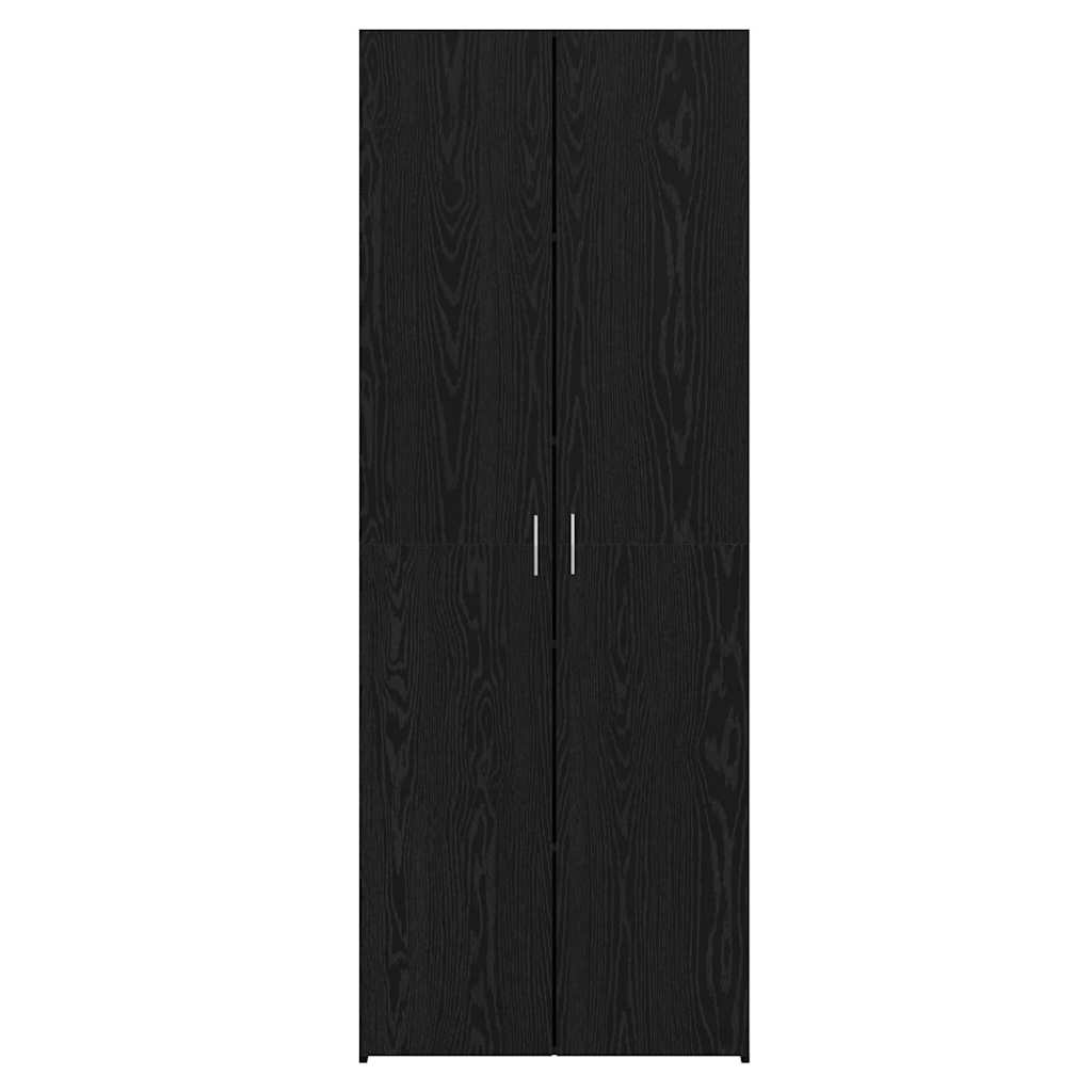Hochboard Schwarze Eiche 70 x 42.5 x 185 cm Holzwerkstoff