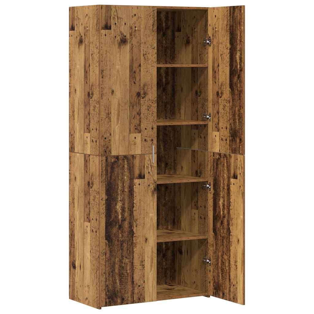 Highboard Altholz 40x42.5x185 cm Spanplatte