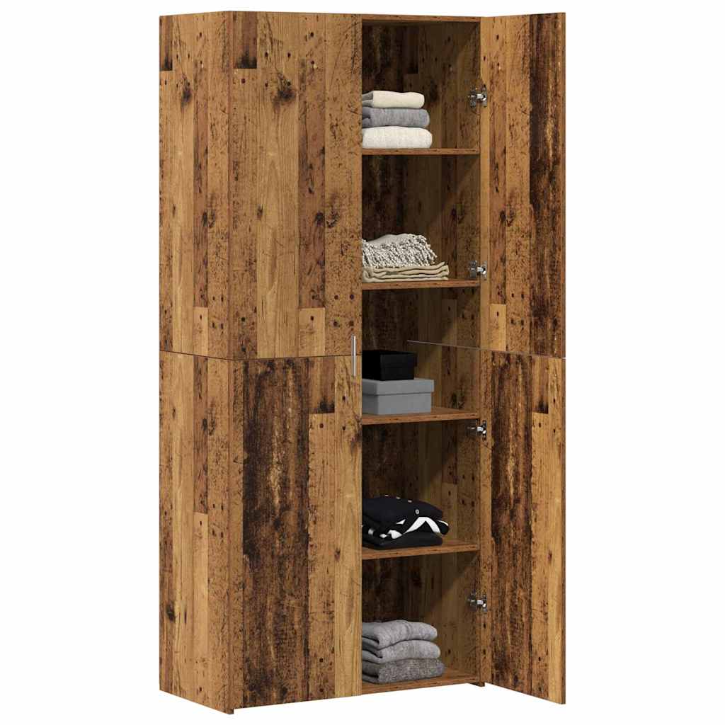 Highboard Altholz 40x42.5x185 cm Spanplatte