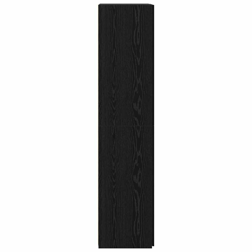 Hochboard Schwarz Eiche 40x42.5x185 cm Holzwerkstoff