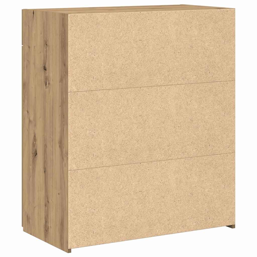 Badschrank Eiche handwerklich 80 x 42,5 x 93,5 cm Holzwerkstoff