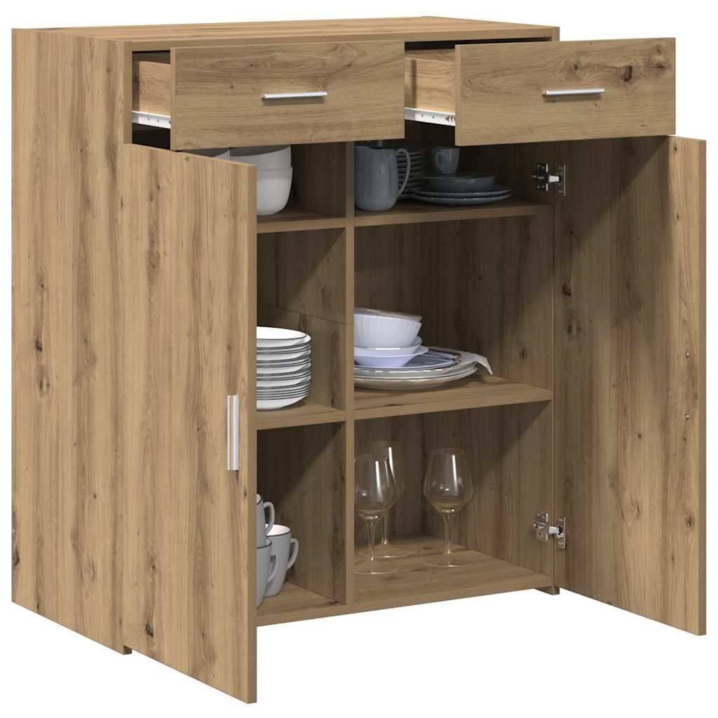 Badschrank Eiche handwerklich 80 x 42,5 x 93,5 cm Holzwerkstoff