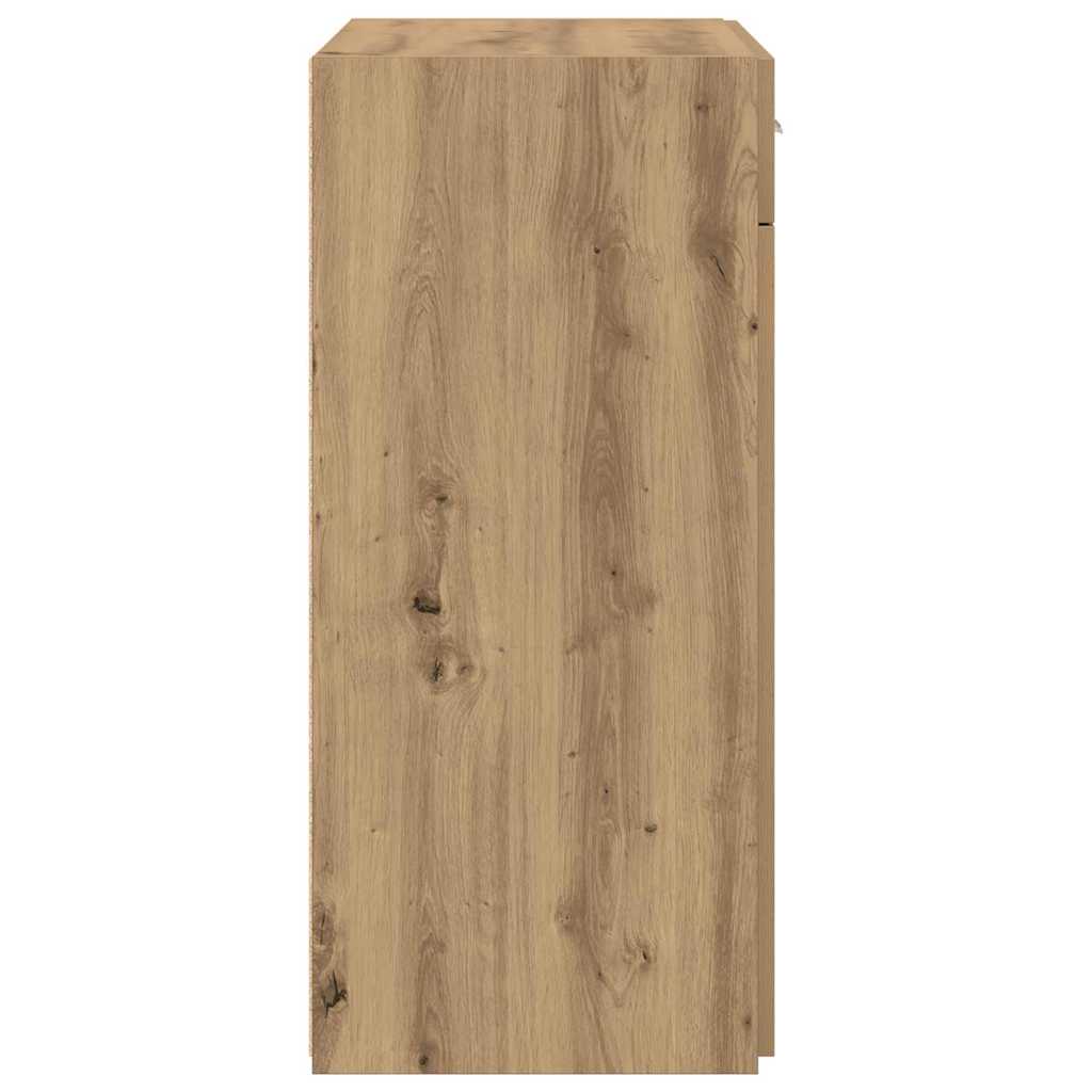 Badschrank Eiche handwerklich 80 x 42,5 x 93,5 cm Holzwerkstoff