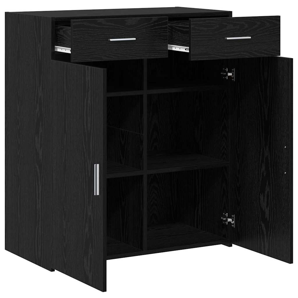 Badschrank Schwarze Eiche 80 x 42,5 x 93,5 cm Holzwerkstoff