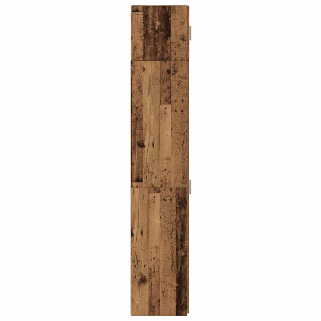 Schlanker Stauraum Schrank Altholz 30 x 42.5 x 225 cm