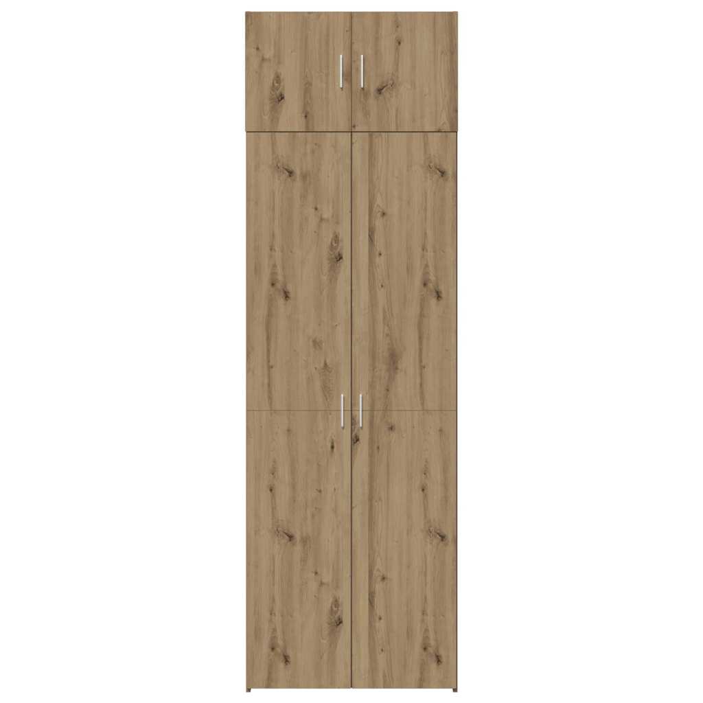 Badschrank Eiche handwerklich 70 x 42,5 x 225 cm Holzwerkstoff