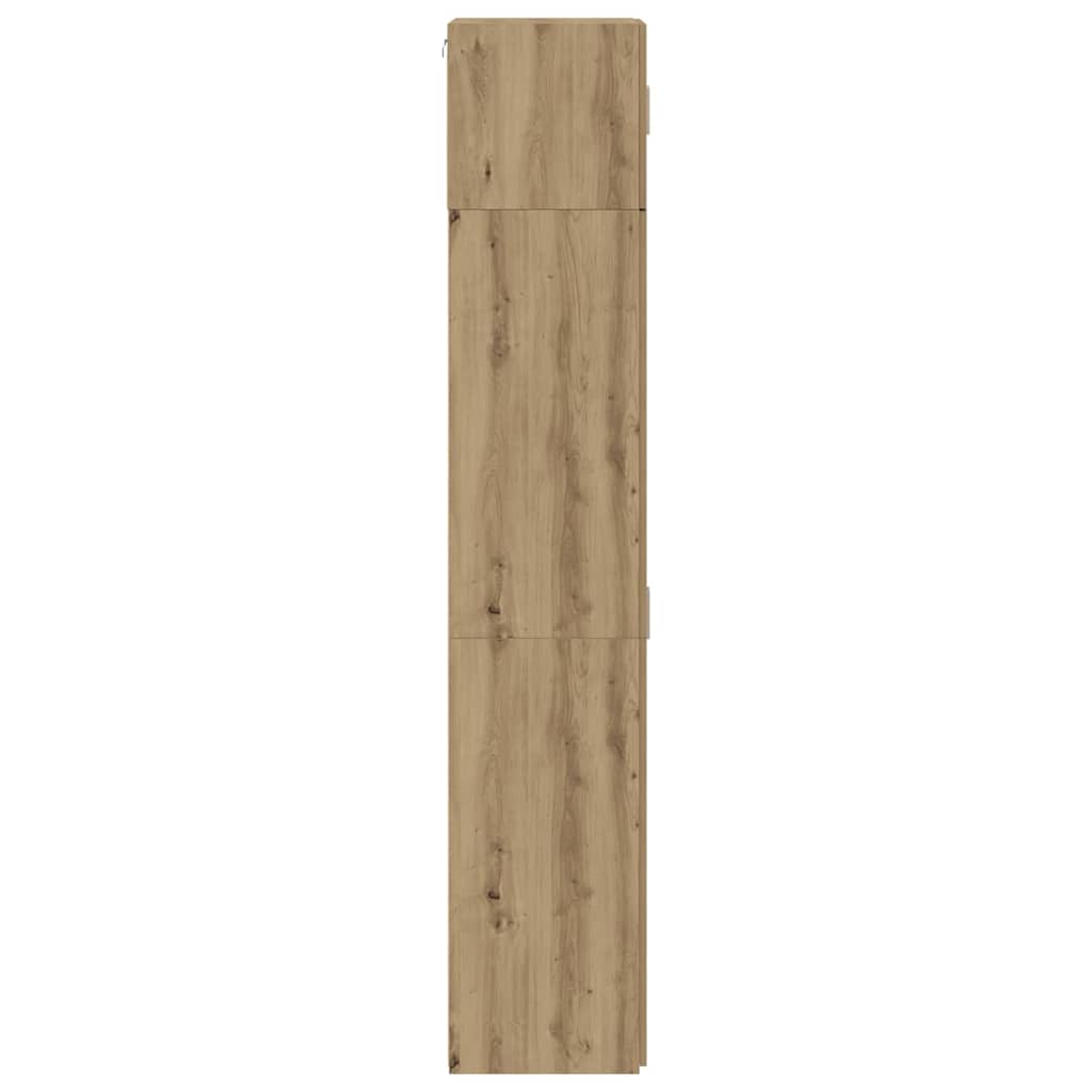 Badschrank Eiche handwerklich 70 x 42,5 x 225 cm Holzwerkstoff