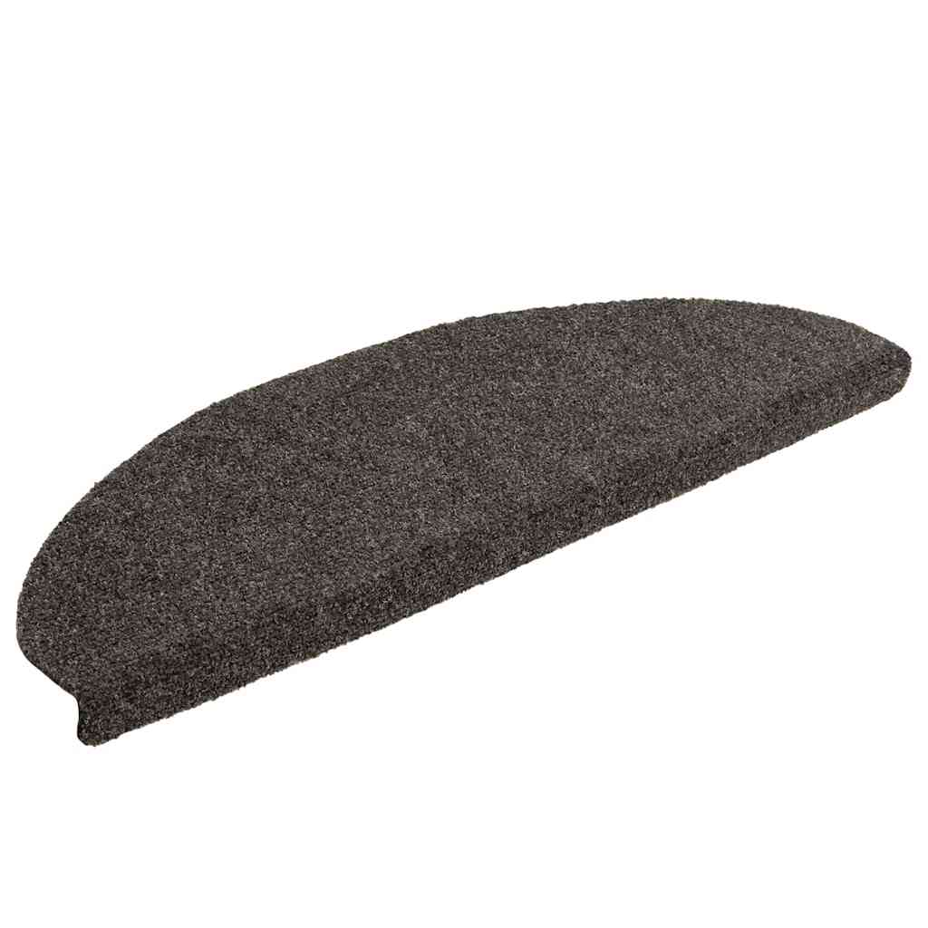 Stufenmatten Selbstklebend 20 Stk. 65x21x4 cm Anthrazit Halbrund Groß