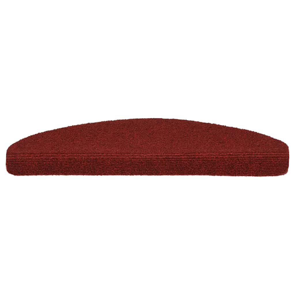 Stufenmatten Selbstklebend 30 Stk. 65x21x4 cm Bordeauxrot Halbrund Groß