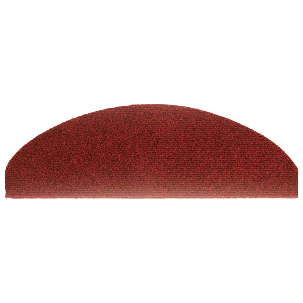 Stufenmatten Selbstklebend 30 Stk. 65x21x4 cm Bordeauxrot Halbrund Groß