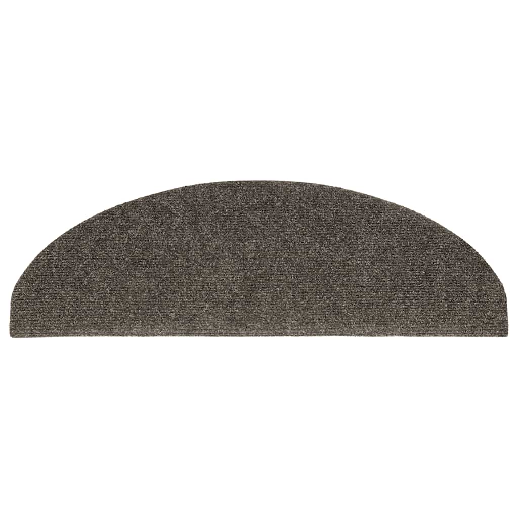 Stufenmatten Selbstklebend 30 Stk. 65x21x4 cm Anthrazit Halbrund Groß
