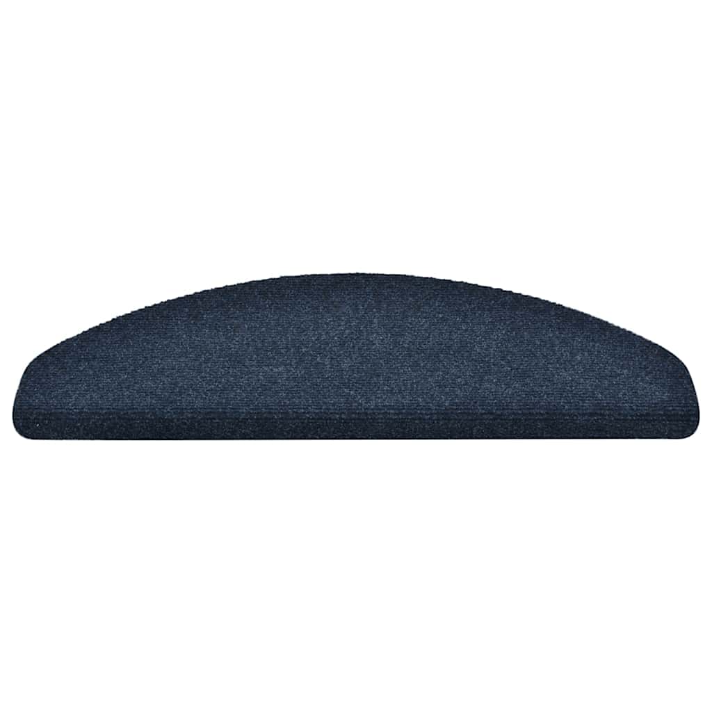 Stufenmatten Selbstklebend 30 Stk. 65x21x4 cm Marineblau Halbrund Groß