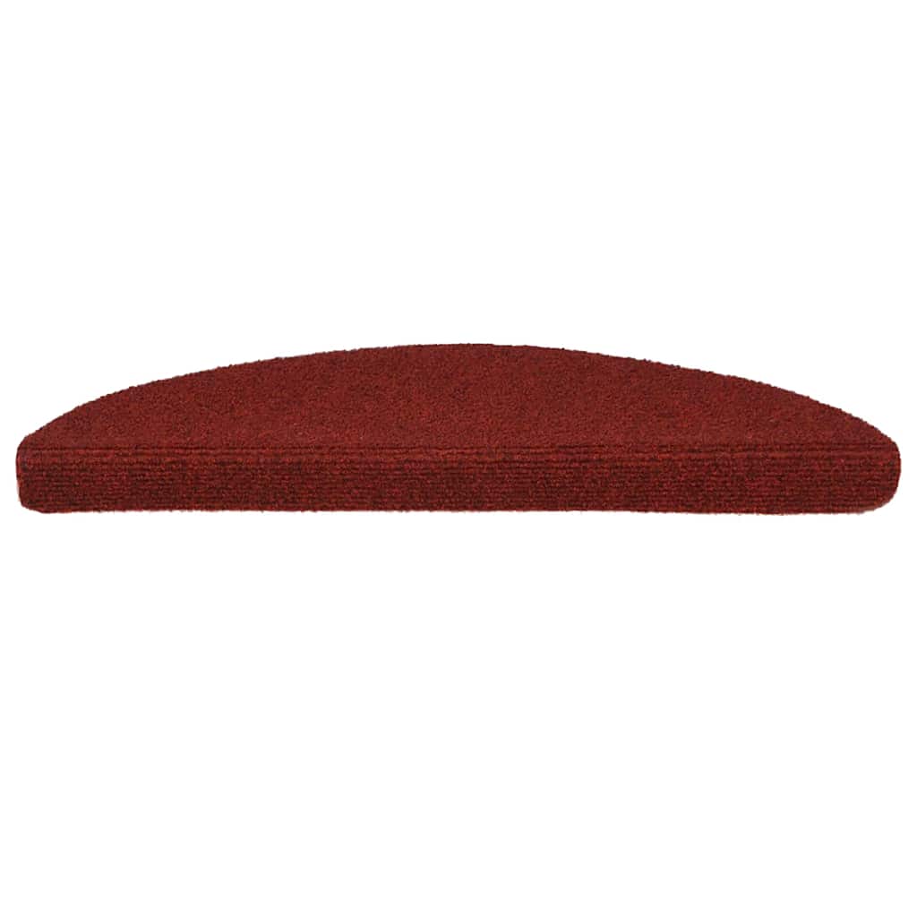 Stufenmatten Selbstklebend 20 Stk. 56x17x3 cm Bordeauxrot Halbrund