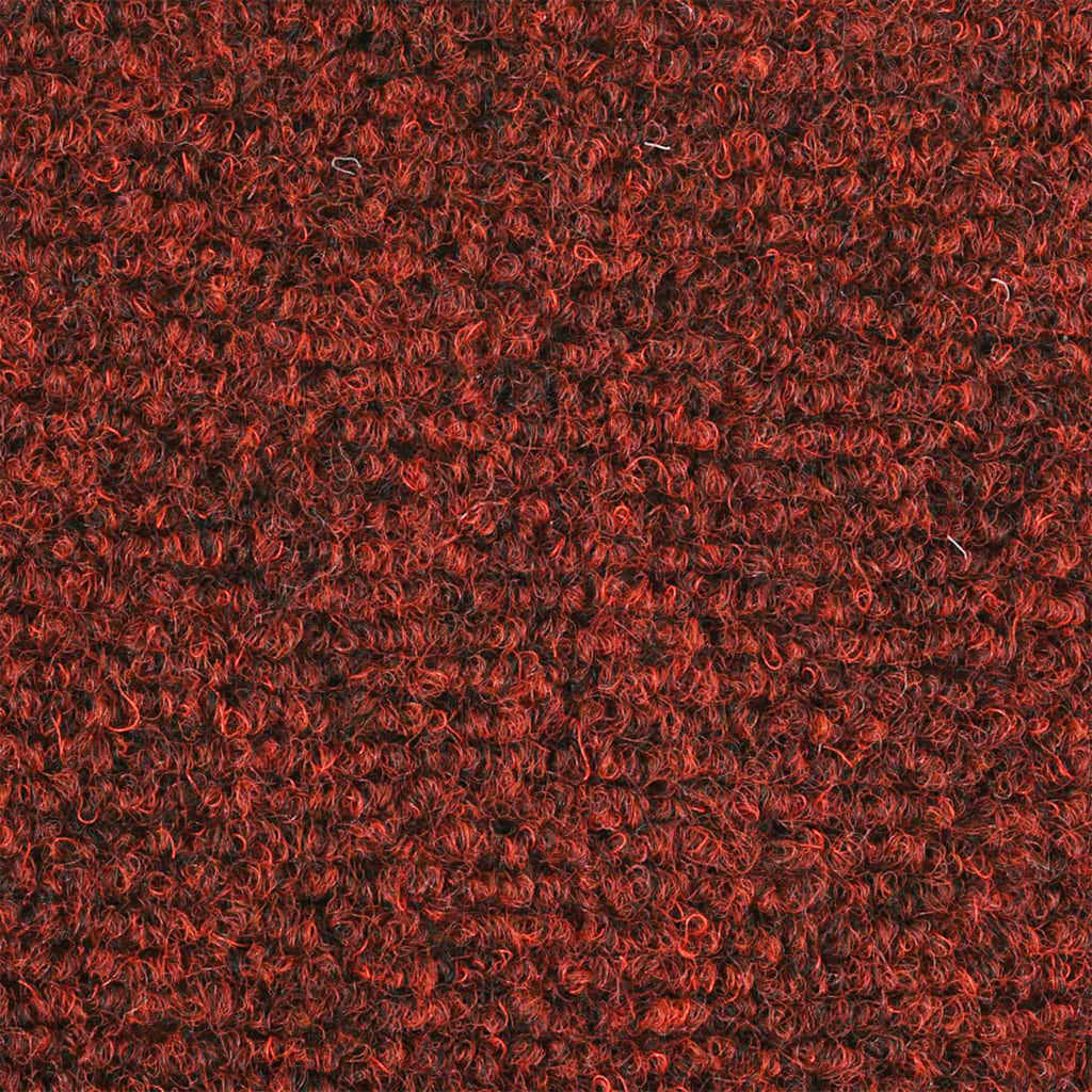 Stufenmatten Selbstklebend 20 Stk. 56x17x3 cm Bordeauxrot Halbrund