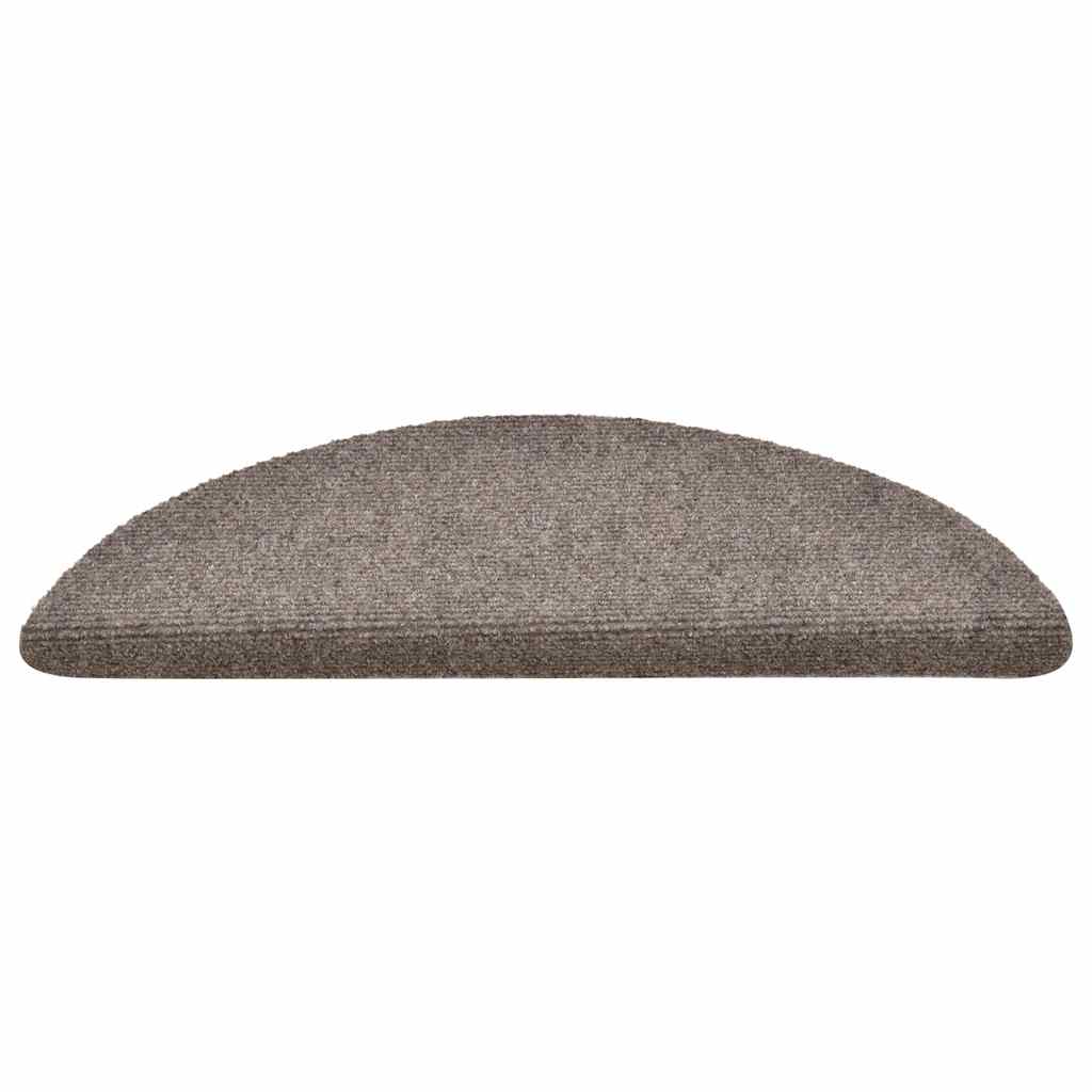 Stufenmatten Selbstklebend 30 Stk. 56x17x3 cm Beige Halbrund