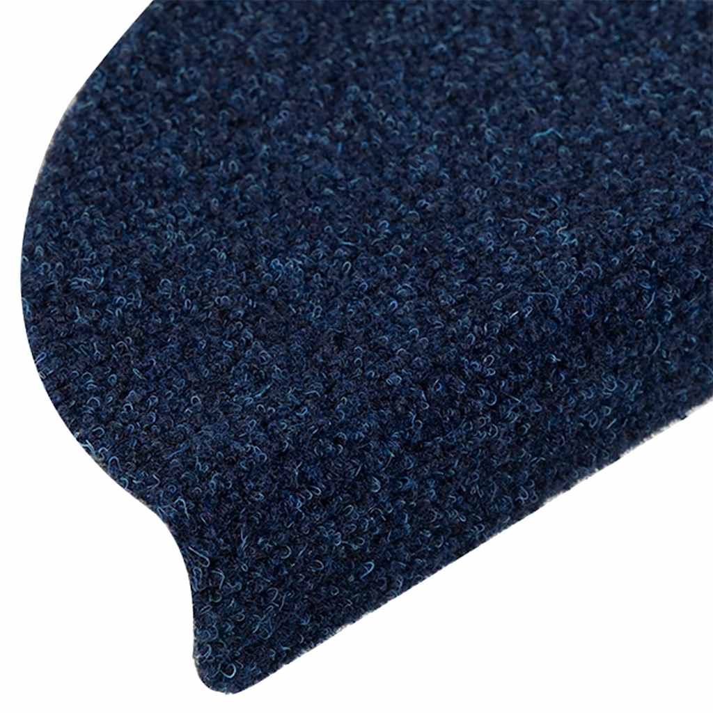 Stufenmatten Selbstklebend 30 Stk. 56x17x3 cm Marineblau Halbrund