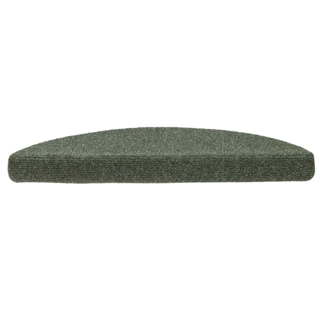 Stufenmatten Selbstklebend 30 Stk. 56x17x3 cm Grün Halbrund