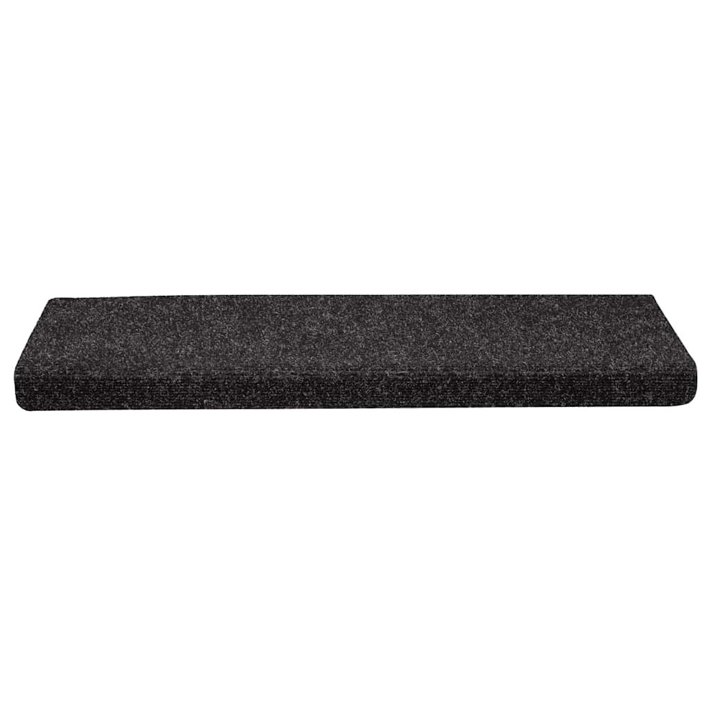 Stufenmatten Selbstklebend 30 Stk. 65x21x4 cm Schwarz Rechteckiger Rand